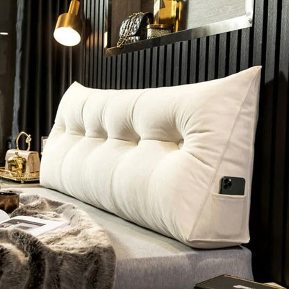 Headboard Support Pillow, Ergonomic Back Cushion for Bed