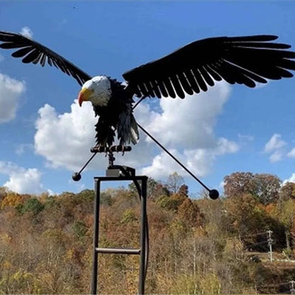 Metal Bird Wind Spinner, Decorative Garden Ornament
