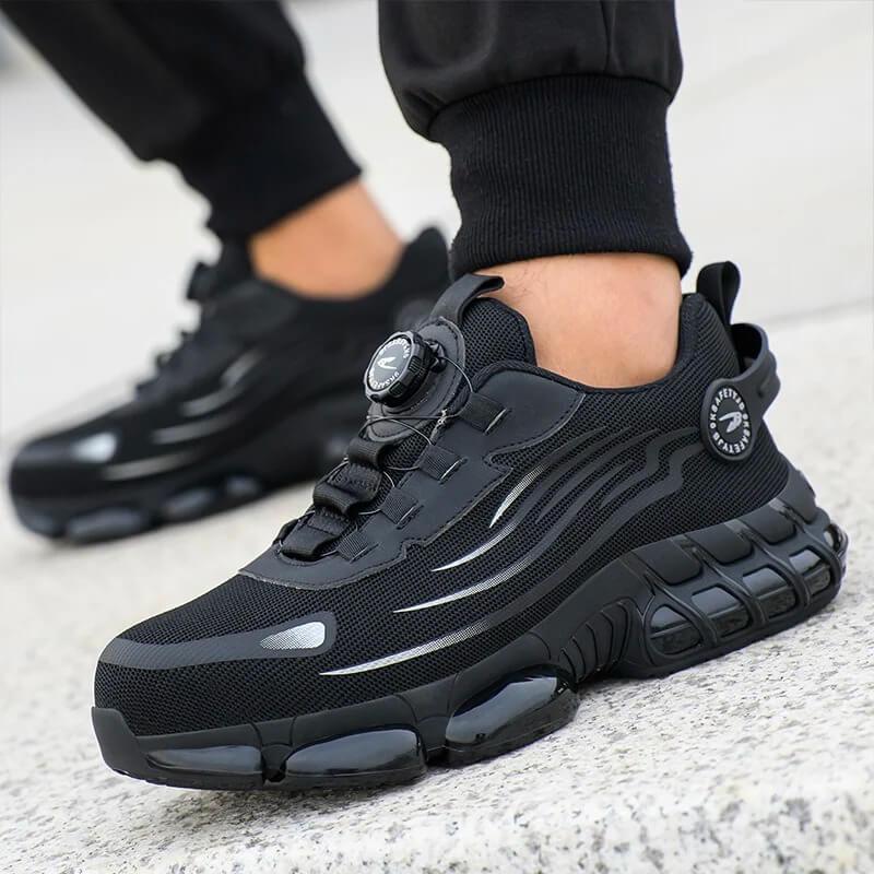 Lightweight Safety Shoes, Slip-On Work Shoes for Men and Women