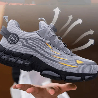Lightweight Safety Shoes, Slip-On Work Shoes for Men and Women