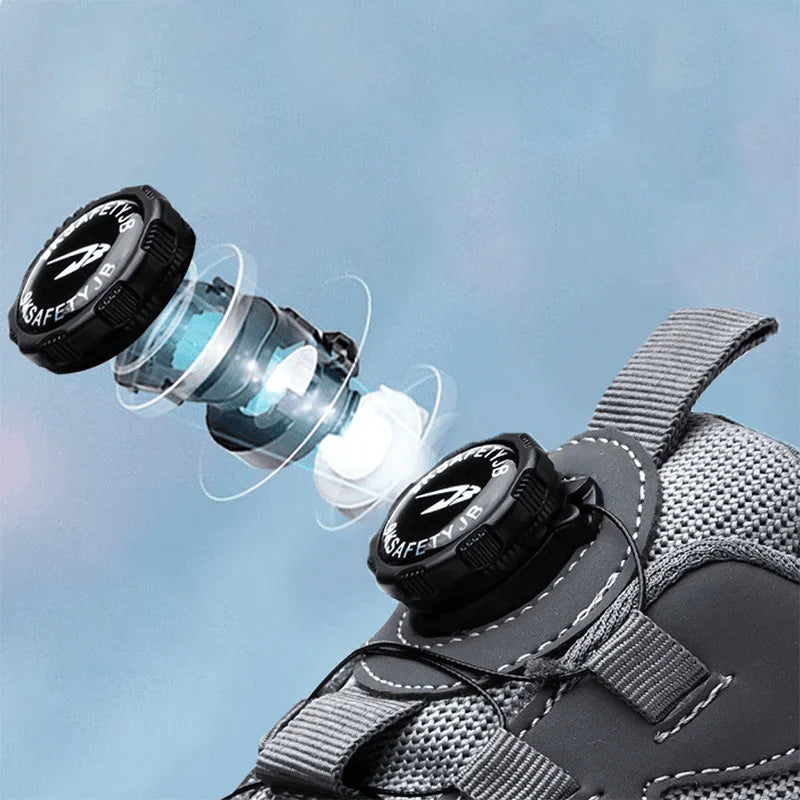 Lightweight Safety Shoes, Slip-On Work Shoes for Men and Women