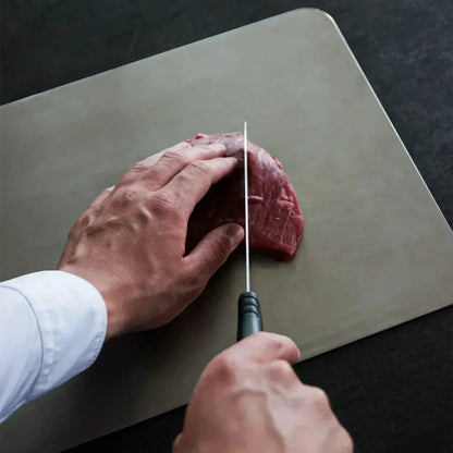 Titanium Kitchen Cutting Board with Rounded Edges and Smooth Finish