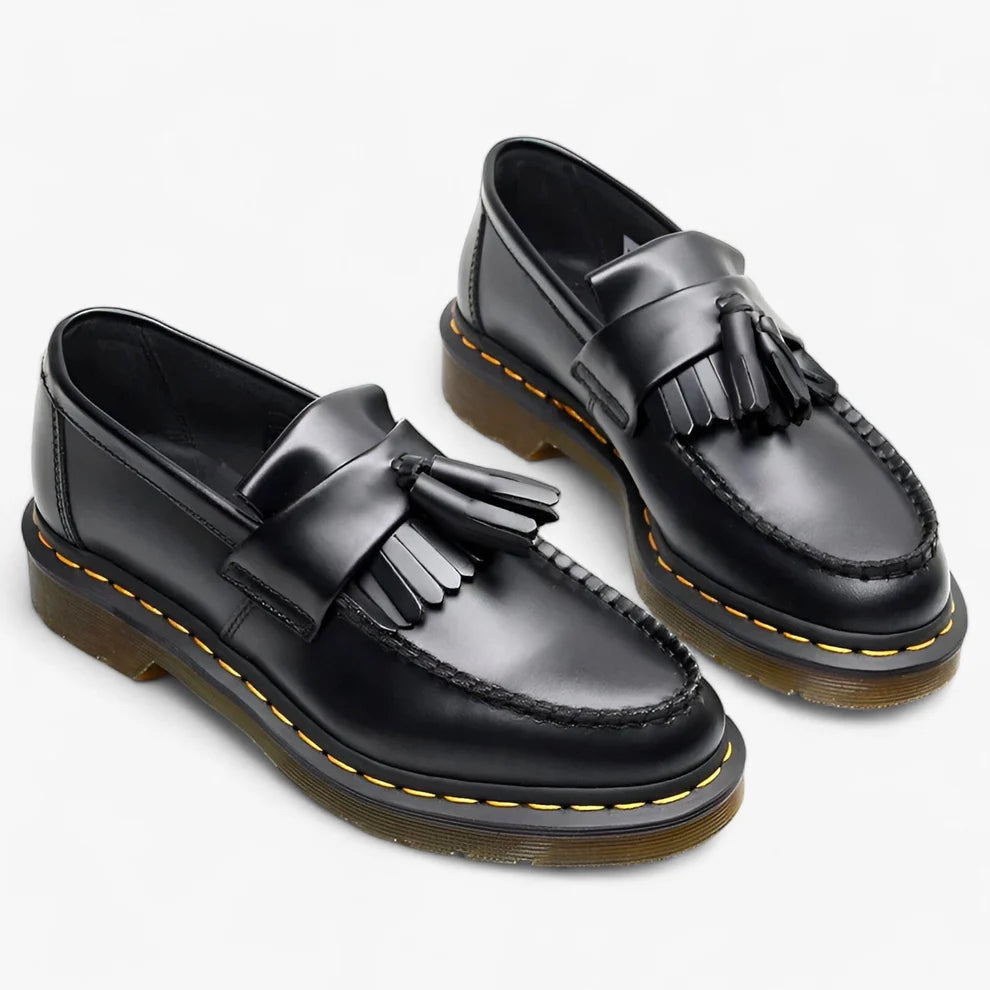 Oxford Leather Loafers with Tassel and Old Money Style