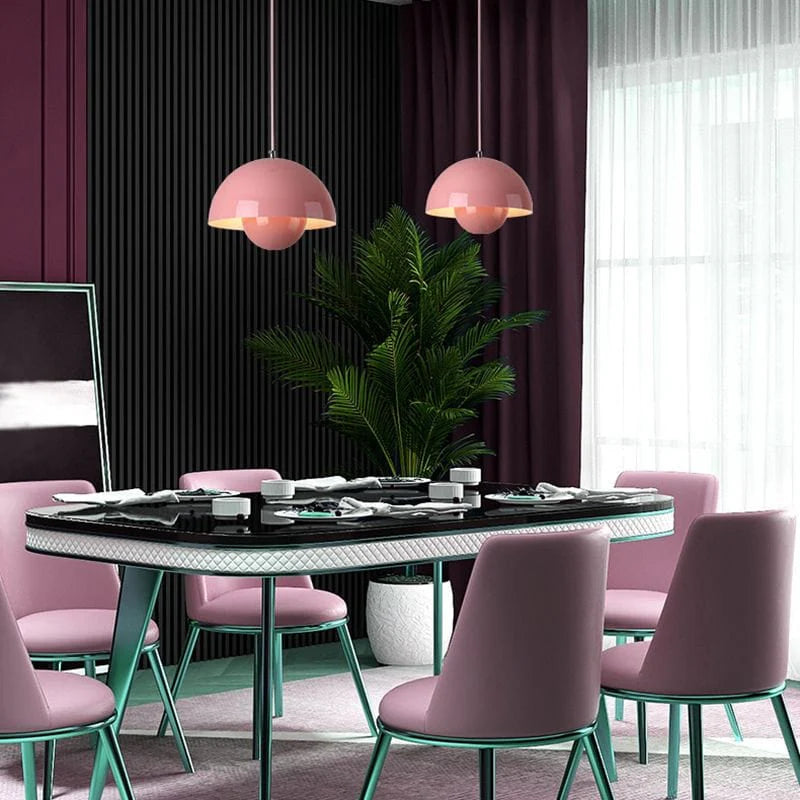 Flowerpot Pendant Lamp, Hanging LED Ceiling Light for Home Decor