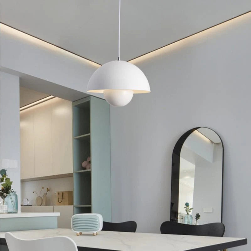 Flowerpot Pendant Lamp, Hanging LED Ceiling Light for Home Decor