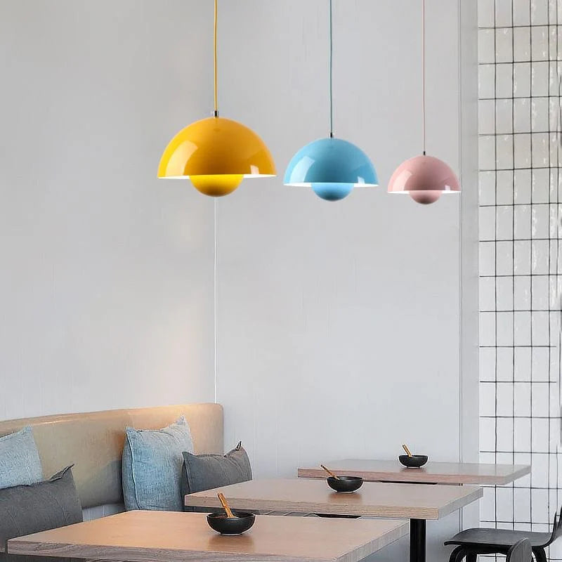 Flowerpot Pendant Lamp, Hanging LED Ceiling Light for Home Decor