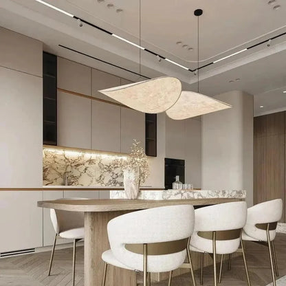 Japandi Pendant Lamp Wabi Sabi Silk LED Light