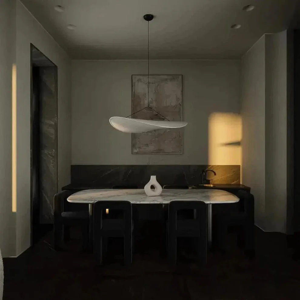 Japandi Pendant Lamp Wabi Sabi Silk LED Light