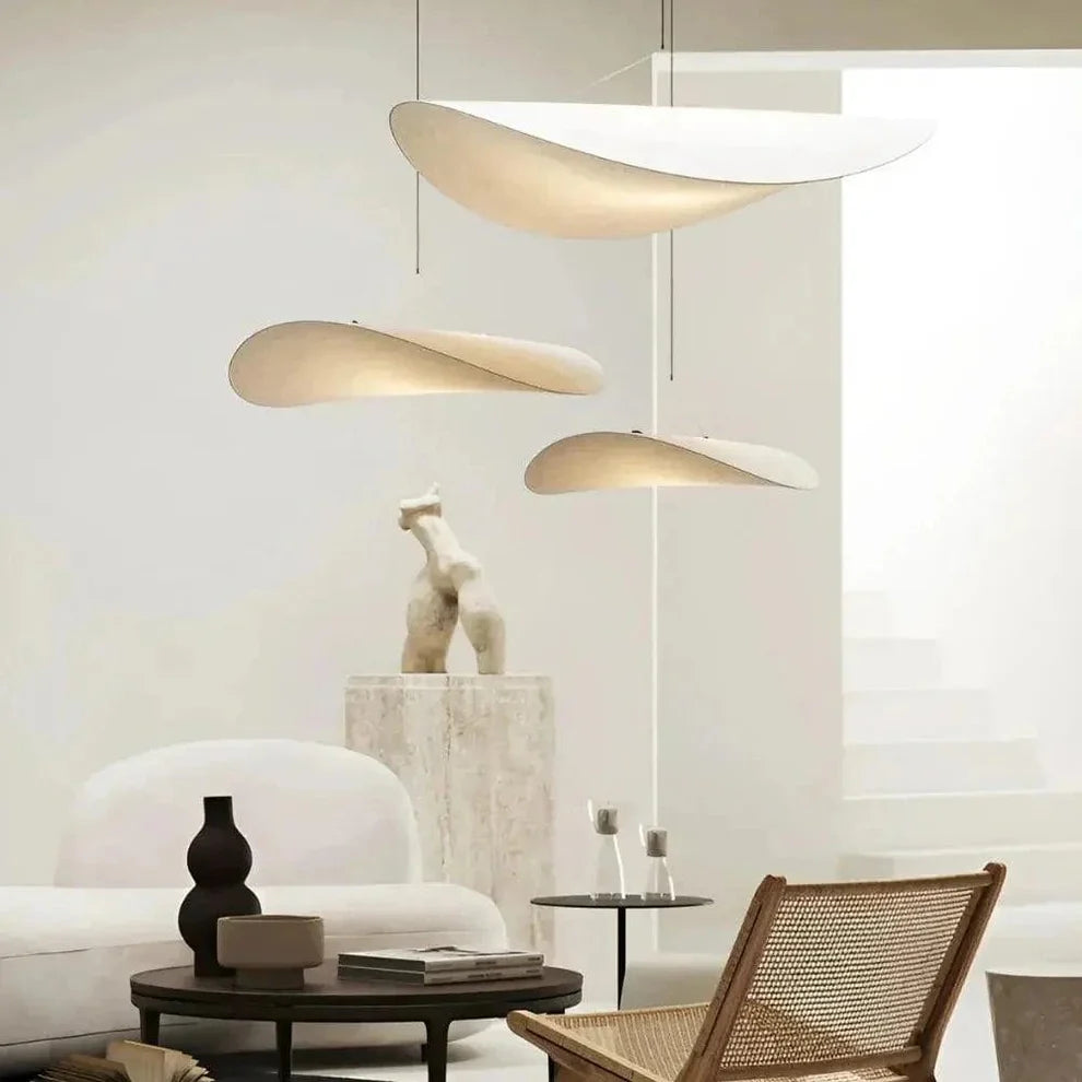 Japandi Pendant Lamp Wabi Sabi Silk LED Light