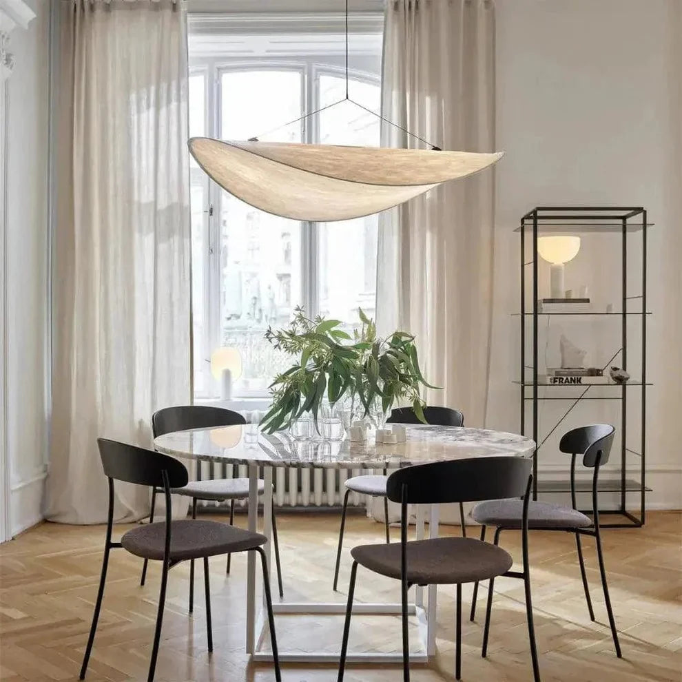 Japandi Pendant Lamp Wabi Sabi Silk LED Light