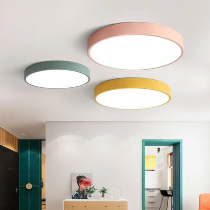 Flat Round LED Ceiling Light for Living Room, Bedroom, Kitchen and Bathroom
