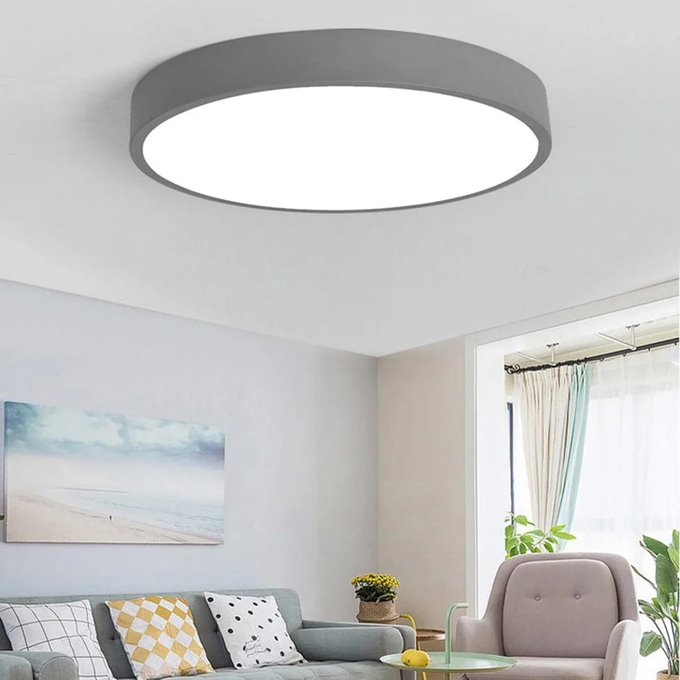 Flat Round LED Ceiling Light for Living Room, Bedroom, Kitchen and Bathroom