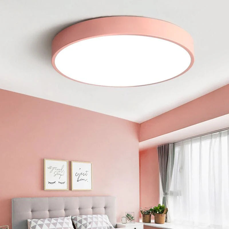 Flat Round LED Ceiling Light for Living Room, Bedroom, Kitchen and Bathroom