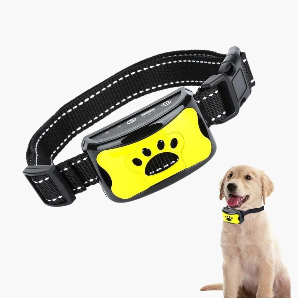Rechargeable Anti Bark Dog Collar Adjustable Reflective Waterproof Nylon