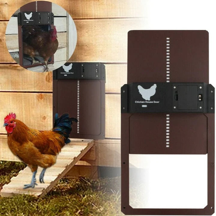 Automatic Chicken Coop Door, Waterproof Aluminum with Light Sensor
