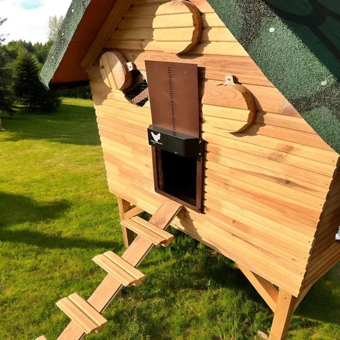 Automatic Chicken Coop Door, Waterproof Aluminum with Light Sensor