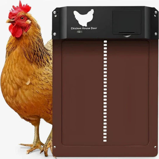 Automatic Chicken Coop Door, Waterproof Aluminum with Light Sensor