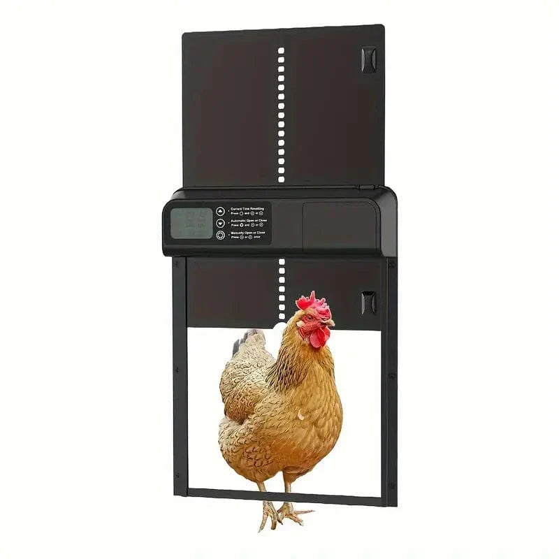 Automatic Chicken Coop Door, Waterproof Aluminum with Light Sensor