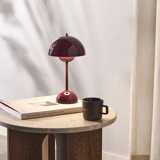 LED Flowerpot Table Lamp, Wireless Dimmable Light