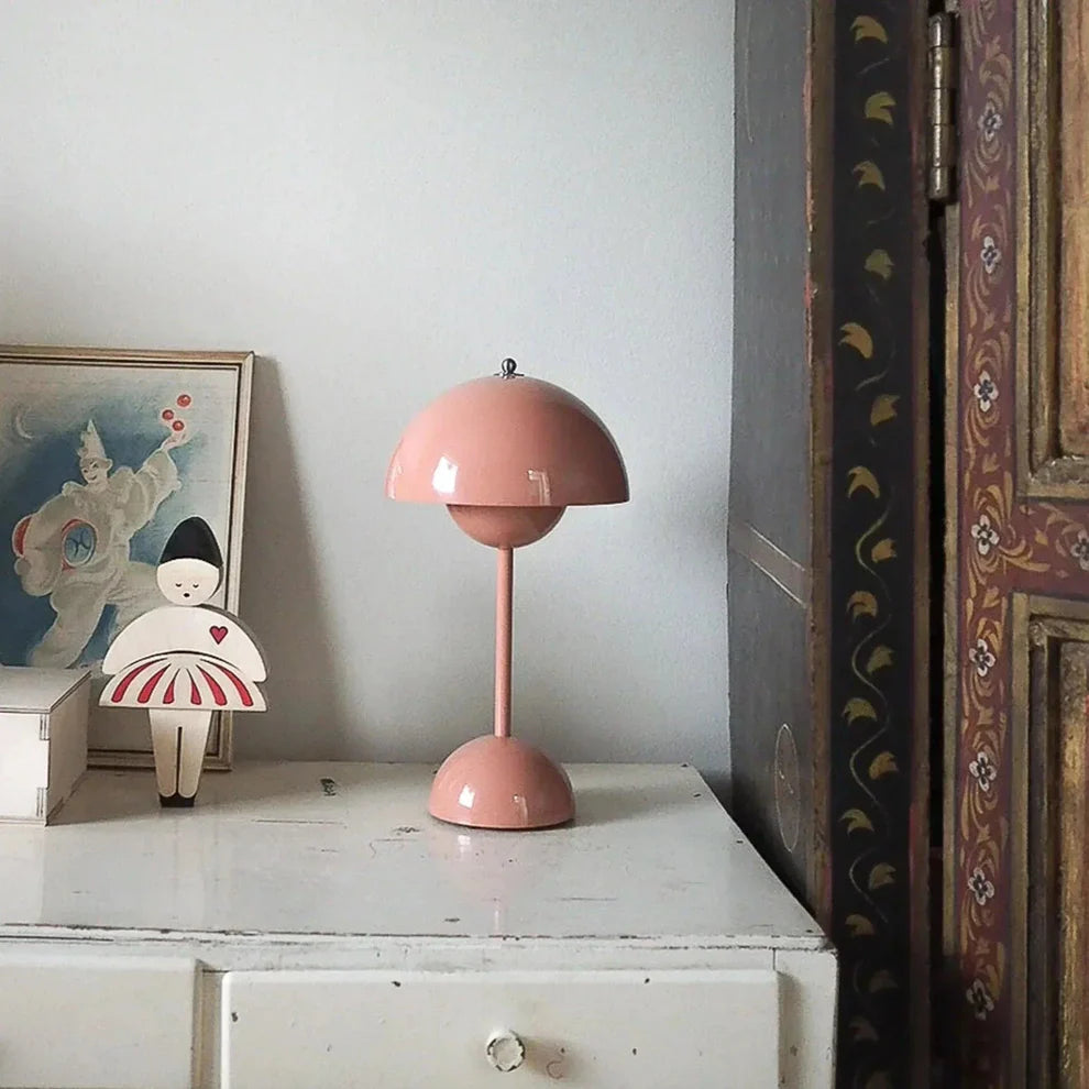 LED Flowerpot Table Lamp, Wireless Dimmable Light