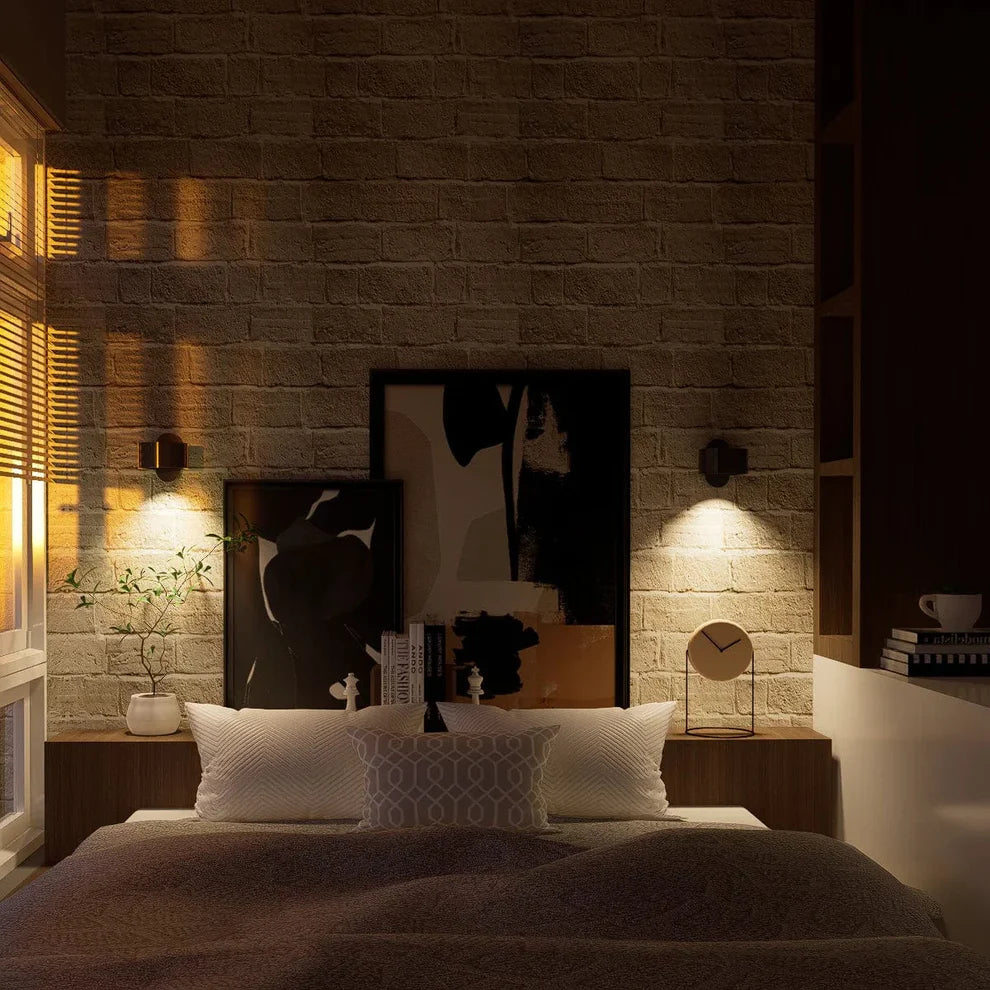 Wireless 360 Degree Wall Lamp, Dimmable LED Rechargeable Lighting