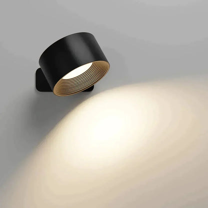 Wireless 360 Degree Wall Lamp, Dimmable LED Rechargeable Lighting