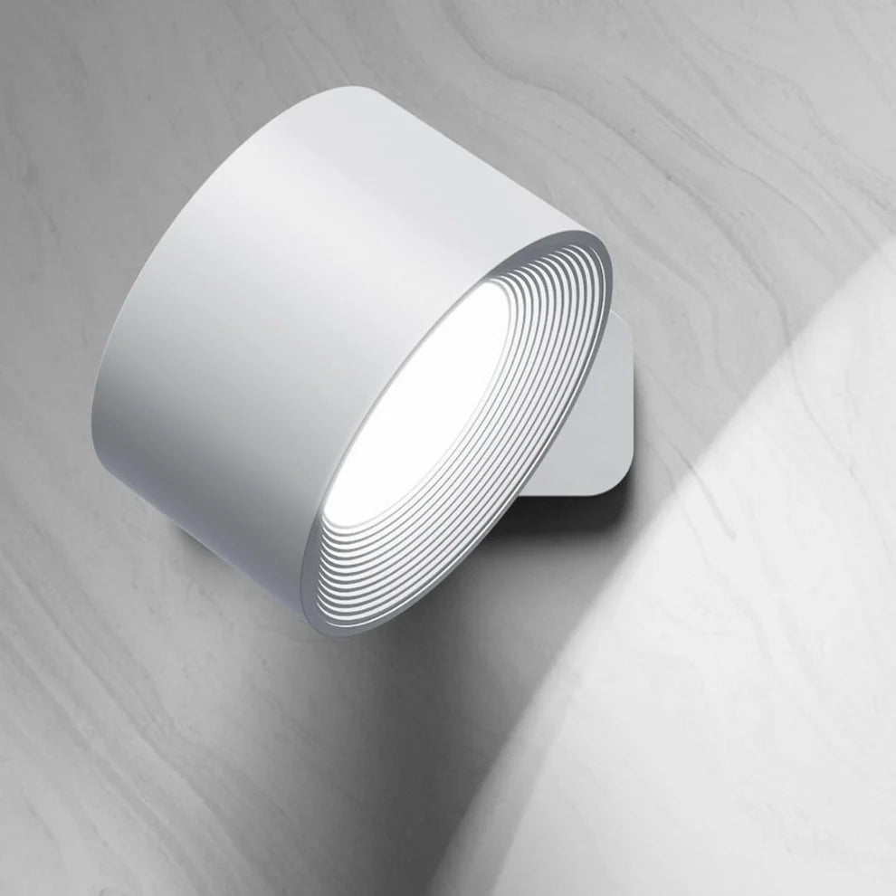 Wireless 360 Degree Wall Lamp, Dimmable LED Rechargeable Lighting