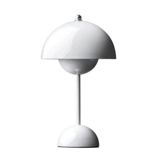 Portable Mushroom Table Lamp, Wireless Modern Aluminum Light