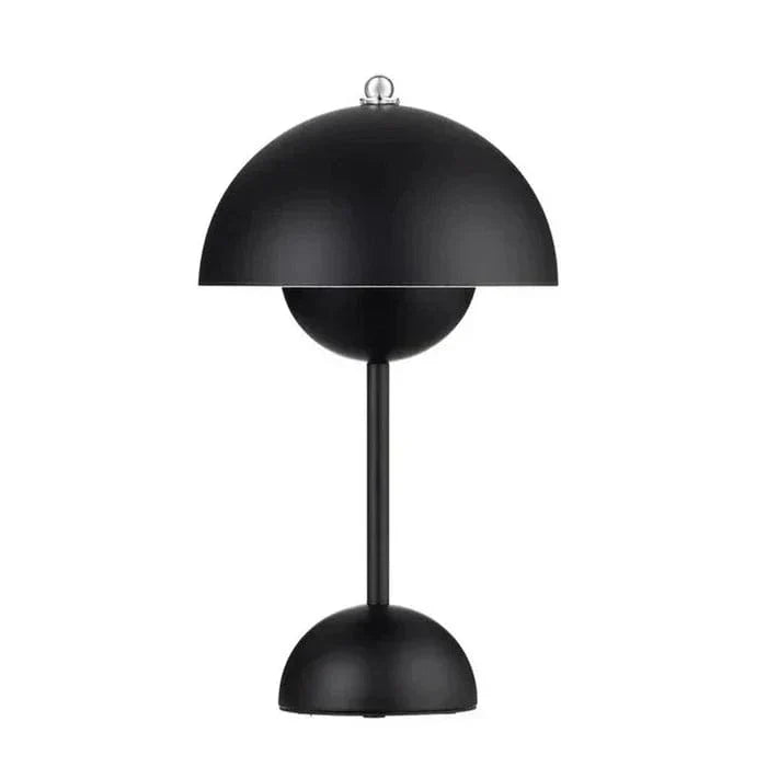 Portable Mushroom Table Lamp, Wireless Modern Aluminum Light
