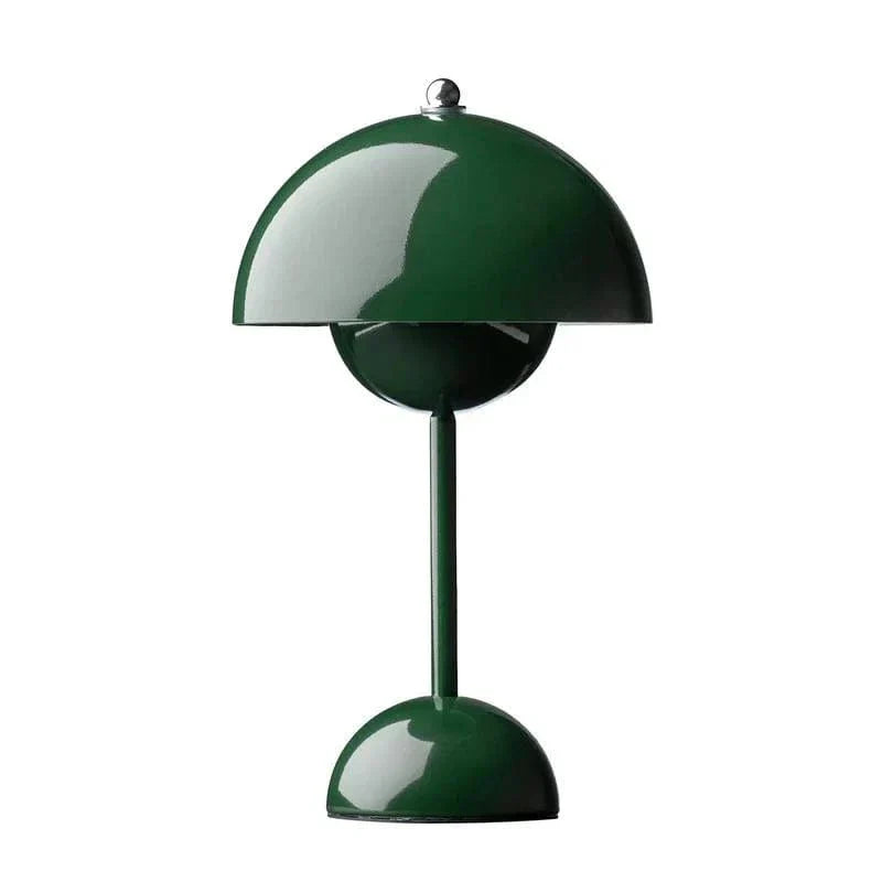 Portable Mushroom Table Lamp, Wireless Modern Aluminum Light