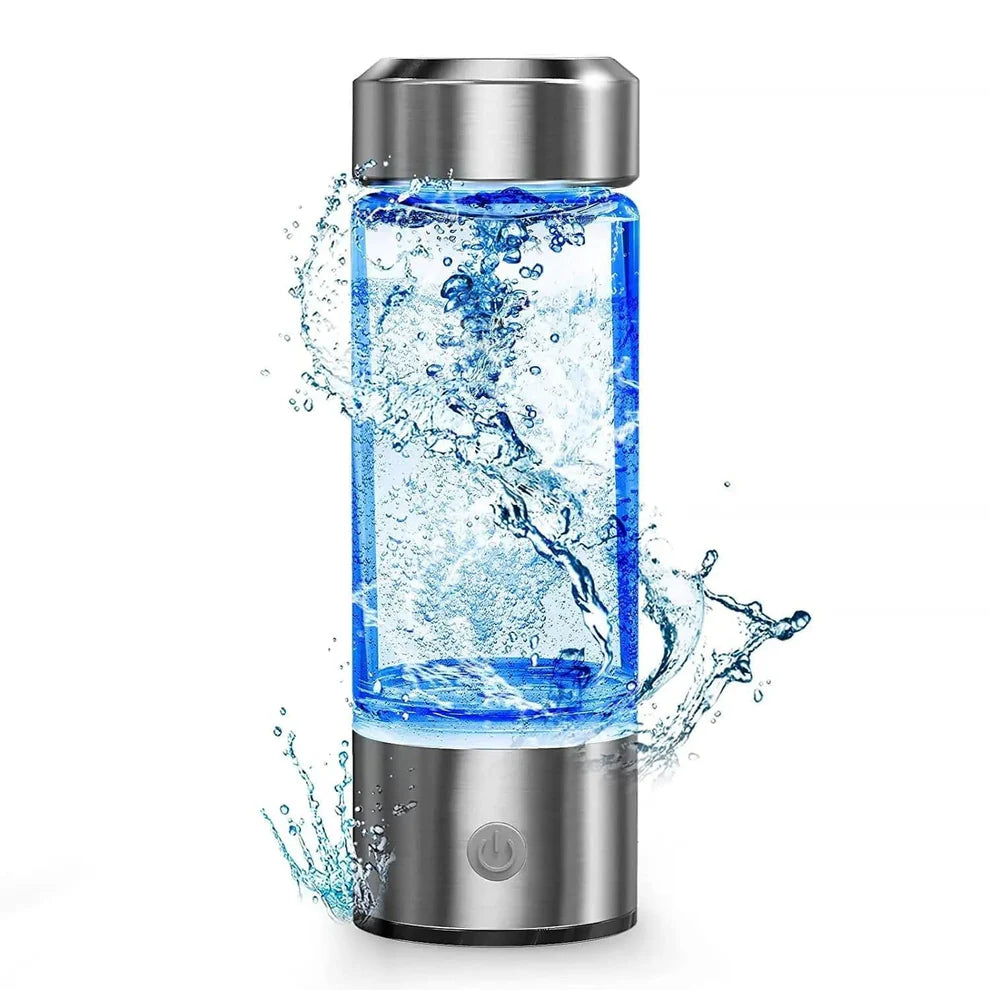 Portable Hydrogen Water Bottle with SPE PEM Technology, 14 oz