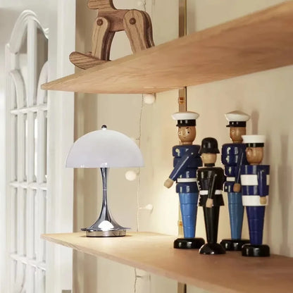 Wireless Mushroom Lamp, Dimmable Portable LED Light
