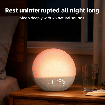 Sunrise Simulation Alarm Clock with Sunset Dimming and Touch Controls