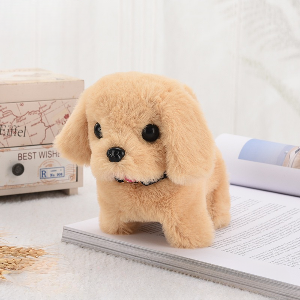 Sound Activated Walking Puppy Toy with Barking and Tail Wagging for Kids