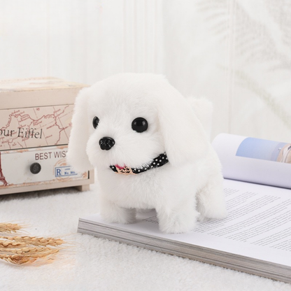 Sound Activated Walking Puppy Toy with Barking and Tail Wagging for Kids