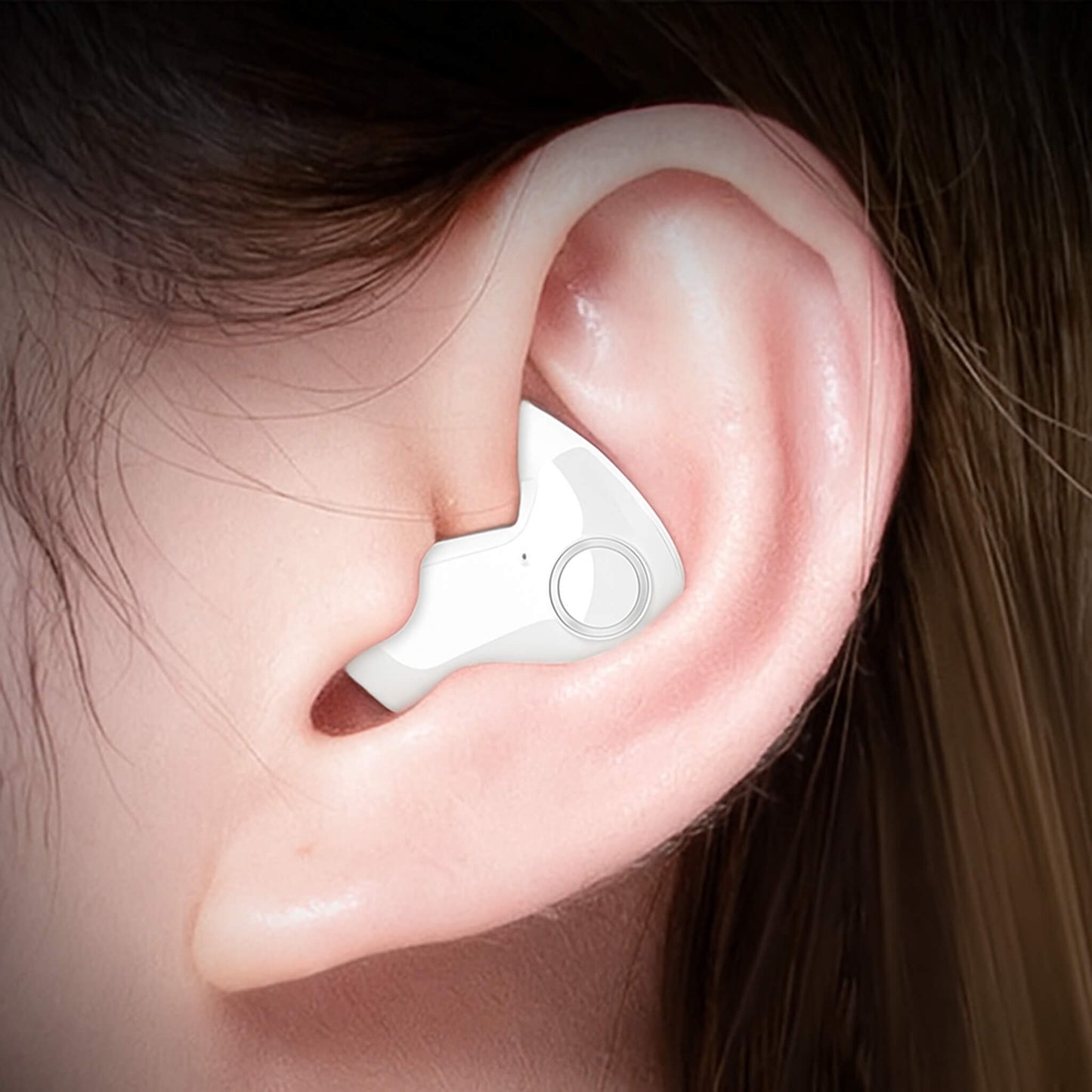 Wireless Flat Earbuds with Compact Design and Charging Case