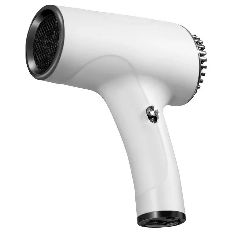 Wireless Hair Dryer with 30,000 RPM Brushless Motor and 3 Speed Settings, Battery Display