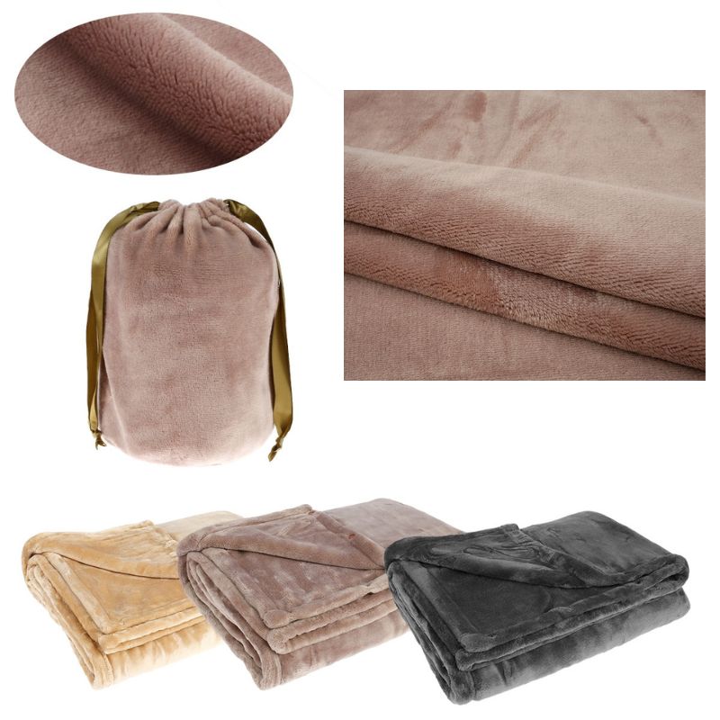 Heated Flannel Blanket with Portable Power Source