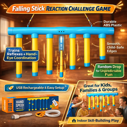 Kids Reflex Game Reaction Trainer Falling Stick Drop Challenge - Image 5