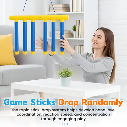 Kids Reflex Game Reaction Trainer Falling Stick Drop Challenge - Image 3