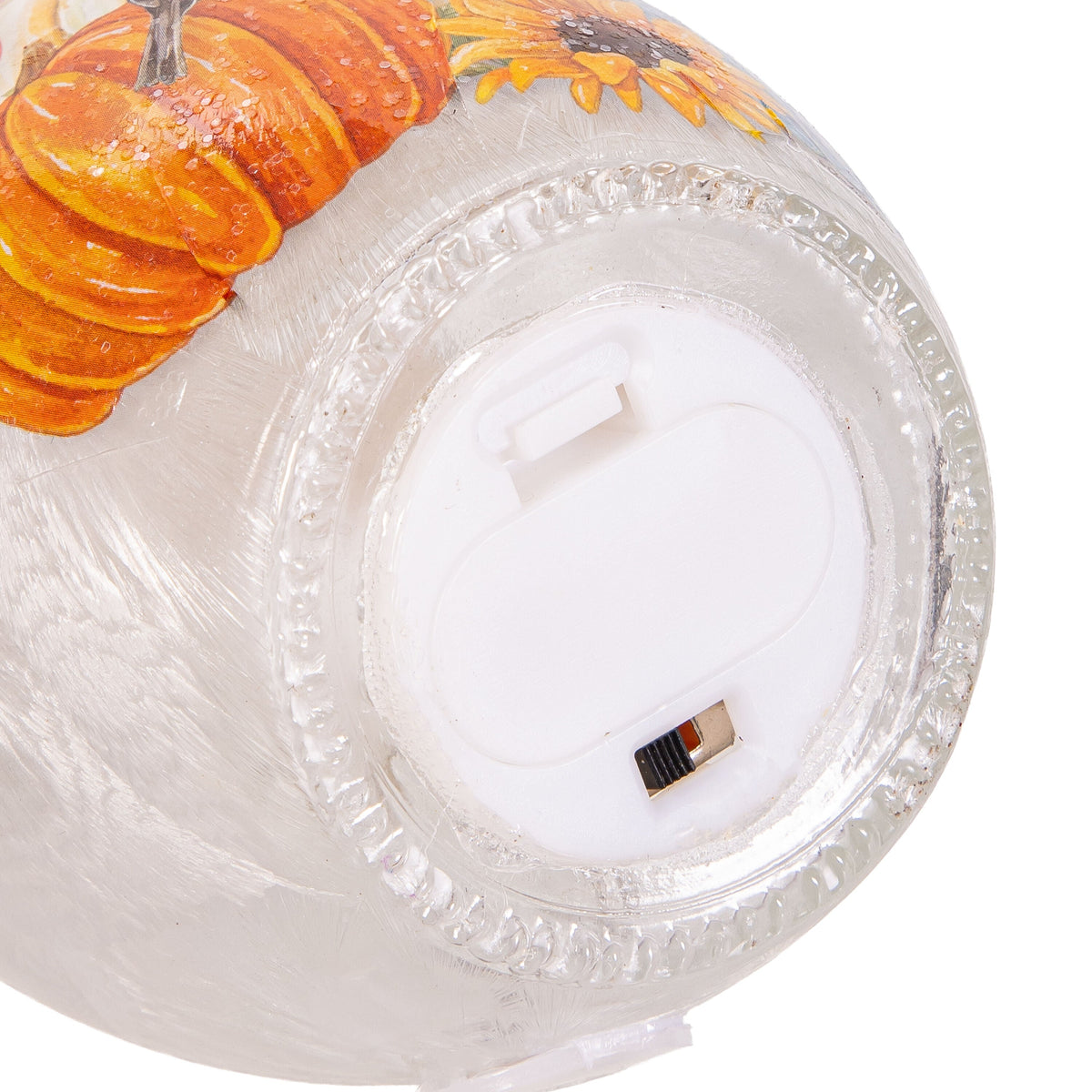 Harvest Glass Jar with Multicolor LED Lights and Battery Operation