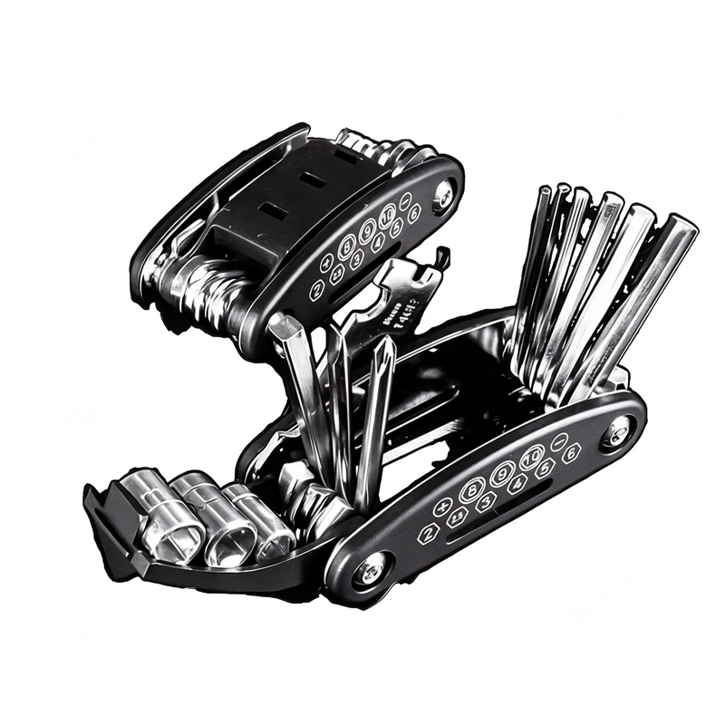 16 in 1 Socket Wrench Set with Rotating Head and Non Slip Grip for Home and Car Repair