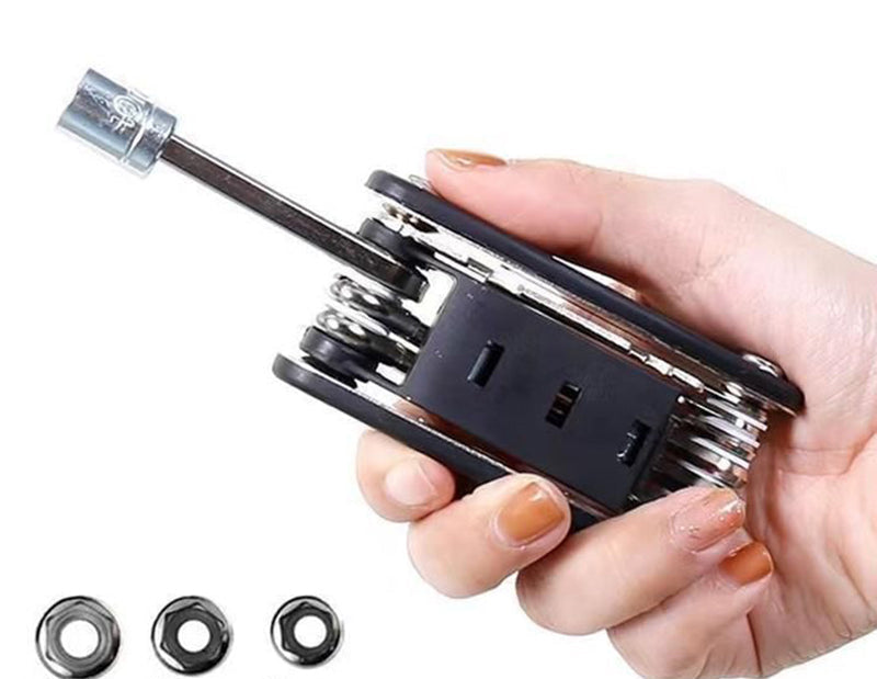 16 in 1 Socket Wrench Set with Rotating Head and Non Slip Grip for Home and Car Repair