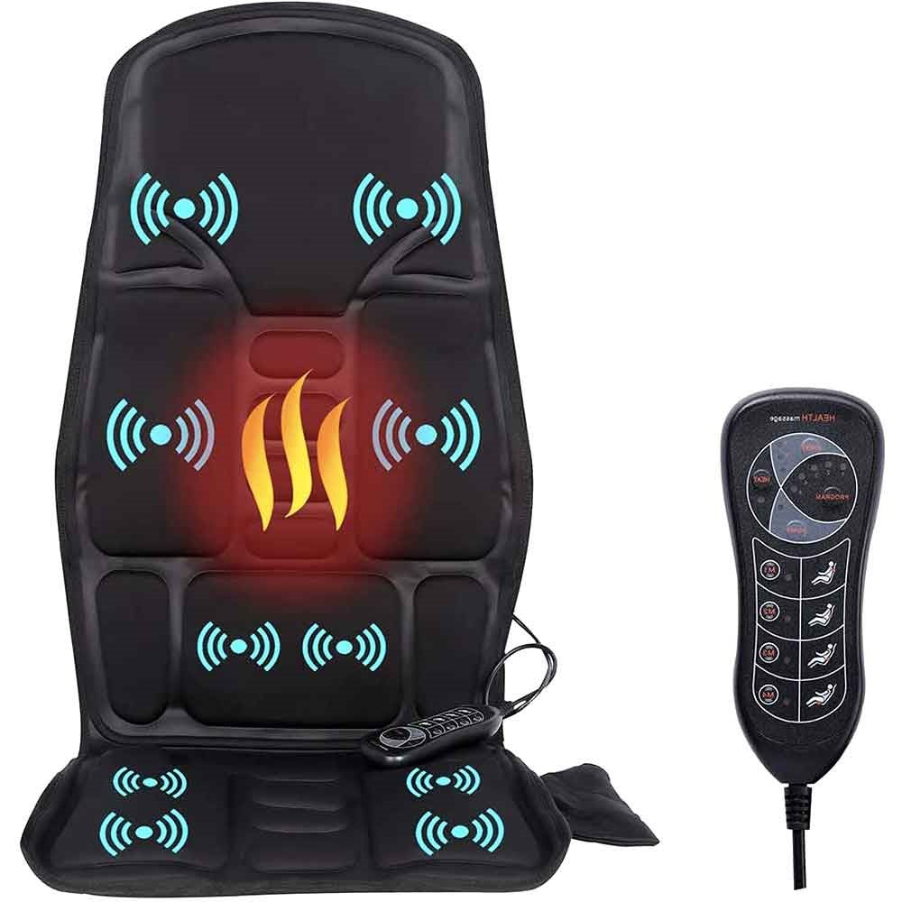 Massage Chair Pad with Heat Function and 8 Massage Modes for Car, Home, Office