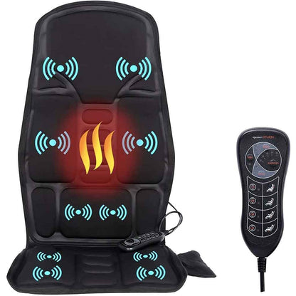 Massage Chair Pad with Heat Function and 8 Massage Modes for Car, Home, Office