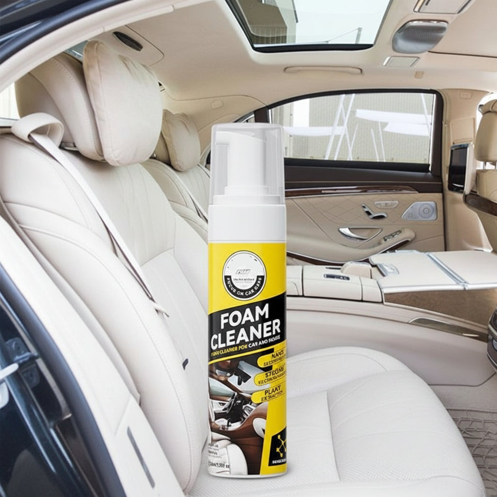 Schaum-Reiniger für Auto-Innenraum – Leder & Stoff schonend Zorenza