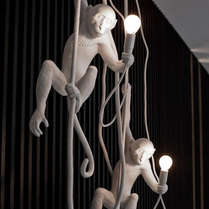 Monkey Pendant Light, Sculptural Design Object