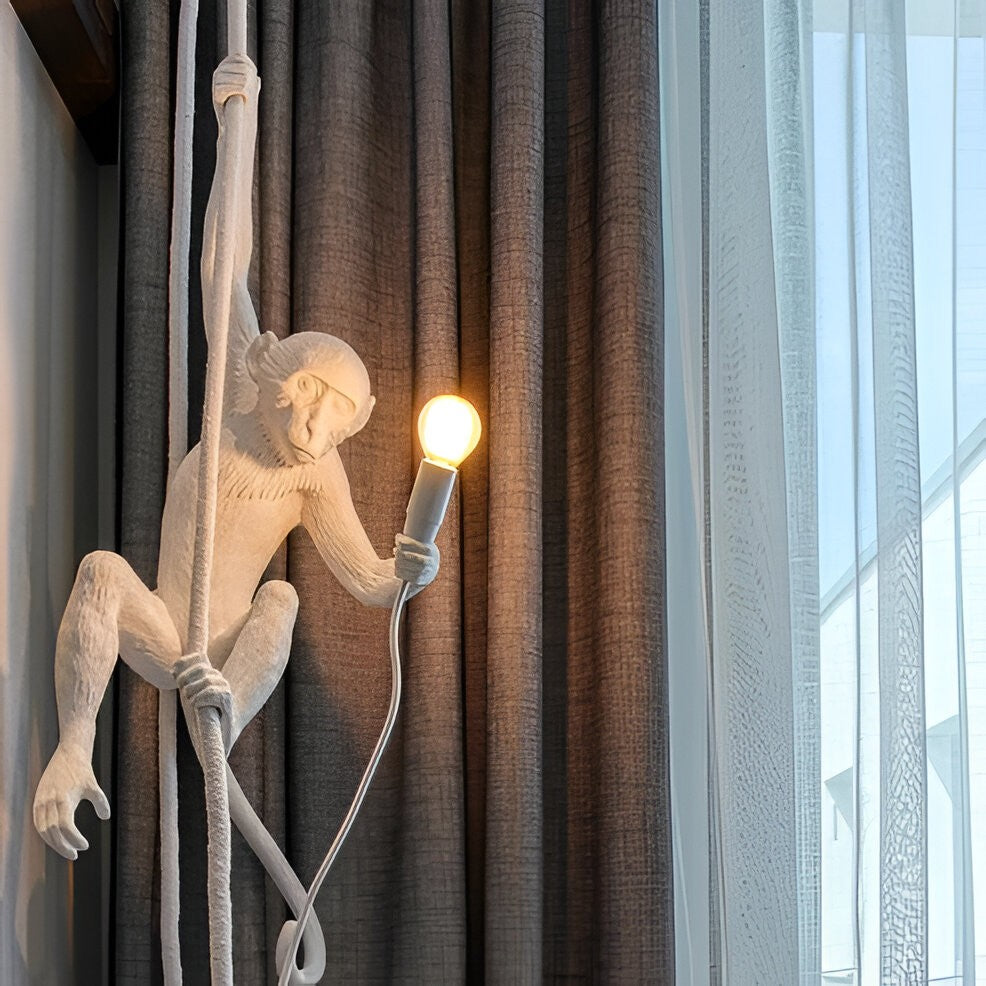 Monkey Pendant Light, Sculptural Design Object
