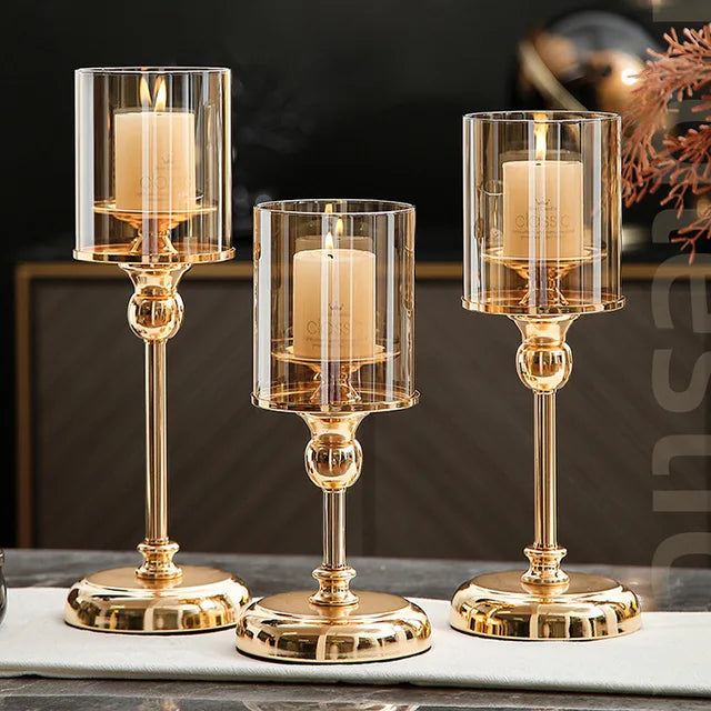 Nordic Candle Holder for Luxurious Home and Restaurant Decoration