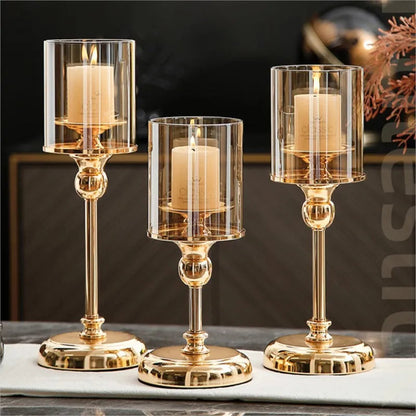 Nordic Candle Holder for Luxurious Home and Restaurant Decoration